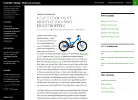 Erste Screenshots vom kinderfahrrad_blog