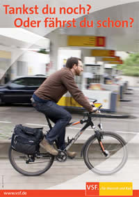 Auf das Fahrrad umsteigen