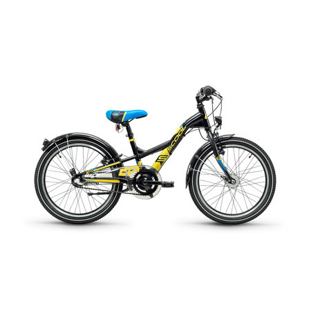 Scool XXlite 20 Zoll 3 Gang - steel black/yellow matt