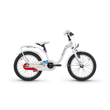Scool niXe 16 Zoll - steel white/blue/red
